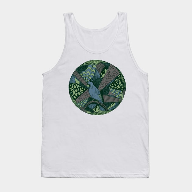 Mellow Cool Circle of The Northern Cardinal Tank Top by kenallouis